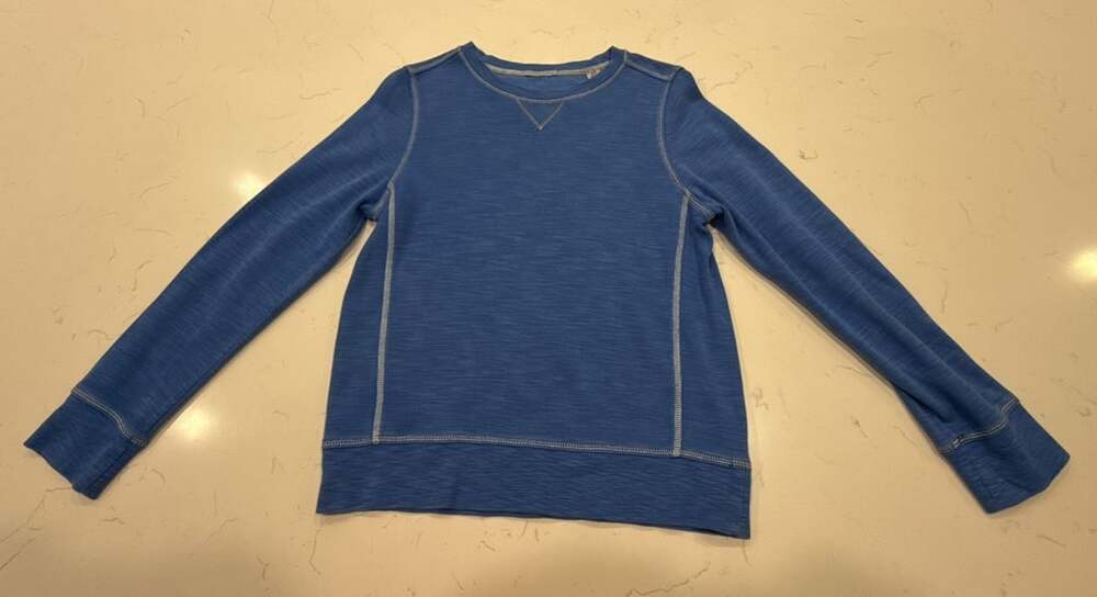 Tommy Bahama Tobago Bay Sweatshirt Size S/P Blue Long Sleeve